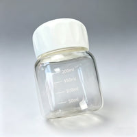 10 oz Glass Cup with Lid, Soda-Lime Glass Drinking Jar