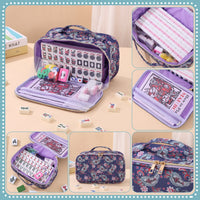 Mahjong Set Bag – Waist Bag with Printed Mahjong Pattern, Cosmetic Bag, Multi-Functional Large-Capacity Storage Organizer