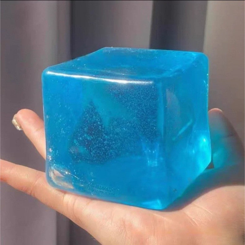 5cm TPR Squishy Cube Toy – Soft Sensory Stress Relief Squeeze Toy