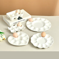 Ceramic Deviled Egg Tray – Easter Egg Display & Serving Plate