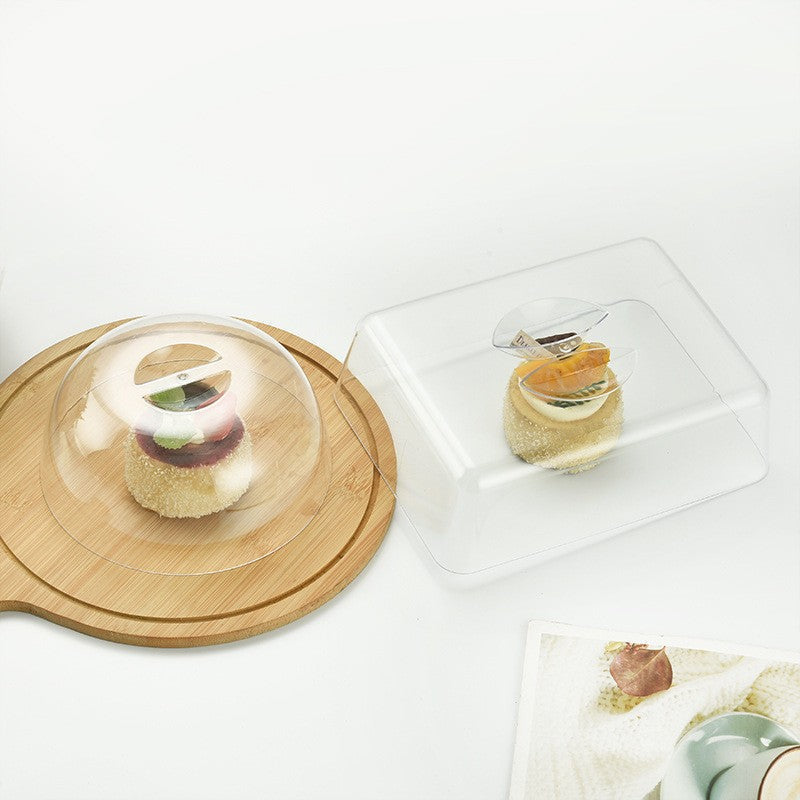 Acrylic Cake Dome Cover with Handle, Clear Food Display Cloche