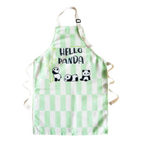 Heavy Duty Canvas Kids Apron, Panda Print Children's Cooking & Craft Apron