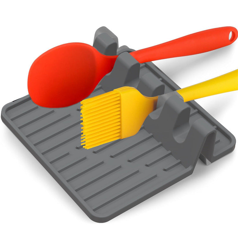 Silicone Utensil Rest Heat Resistant Spoon Holder