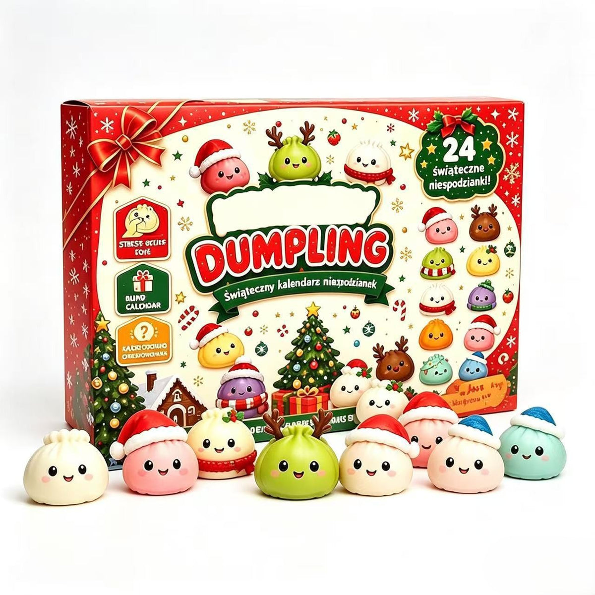 Christmas Advent Calendar – 24-Day Mystery Squishy Toy Countdown Calendar