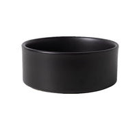 Black Ceramic Cat Bowl Raised Pet Feeding Dish