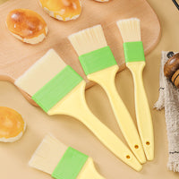 Silicone BBQ Basting Brush Wooden Handle Cooking Oil Brush