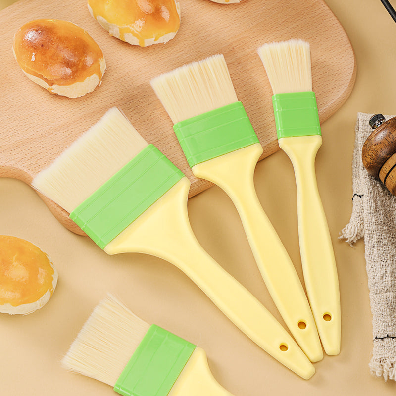 Silicone BBQ Basting Brush Wooden Handle Cooking Oil Brush