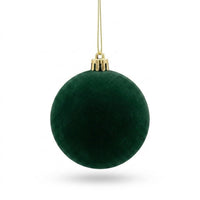 Velvet-Look Christmas Ball Ornaments for Cozy Holiday Styling, 8 cm Baubles