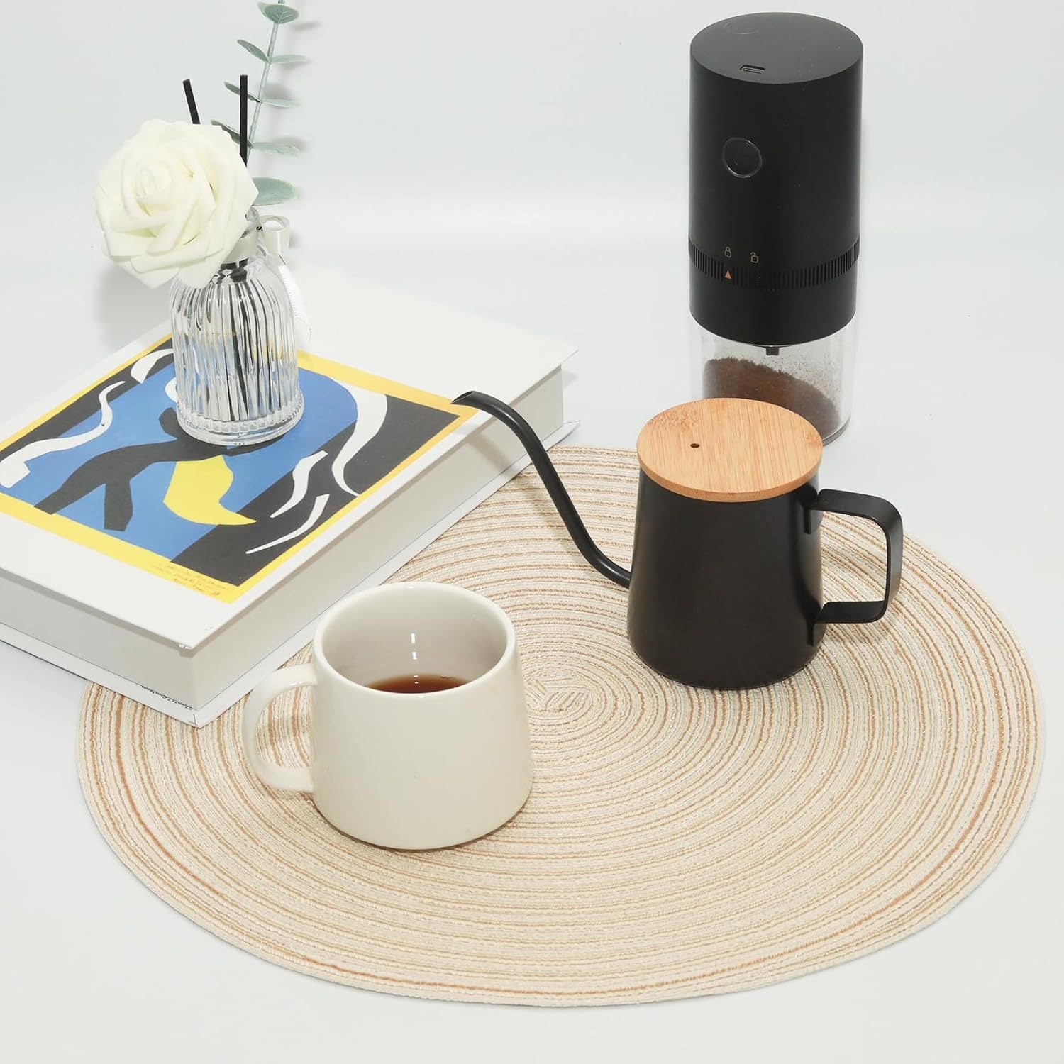 Farmhouse Round Placemat, Heat Resistant Table Decor