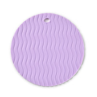 Wavy Textured Round Silicone Trivet, Multi‑Purpose Heat‑Resistant Pot & Cup Mat