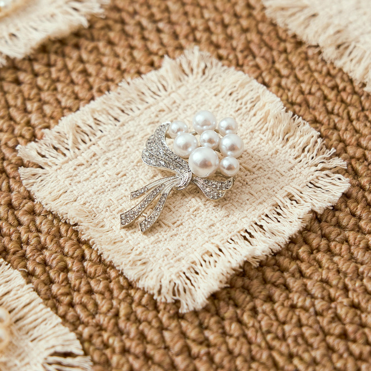 100% Cotton Fringed Table Mat, Natural Ivory Woven Placemats, Rustic Farmhouse Table Decor