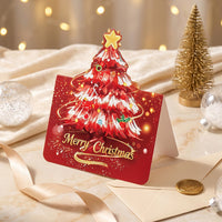 3D Christmas Tree Greeting Card Merry Christmas Pop Up Holiday Card
