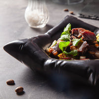 Reactive Glaze Ceramic Plate – Modern Culinary Presentation Serving Plate