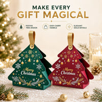 Christmas Tree Gift Bags with Handles 20 Pieces per Pack