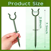 Garden Hose Holder Stakes – Heavy Duty Ground Support Clips for Water Hose Organization, Lawn & Garden Use