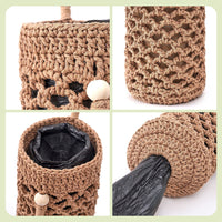 Hanging Mesh Grocery Bag Holder Wall Mounted Kitchen Organizer