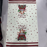 Christmas Microfiber Kitchen Dish Towel 40x60cm Soft Absorbent Holiday Tea Towel