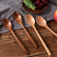 Long Handle Wooden Cooking and Serving Spoon