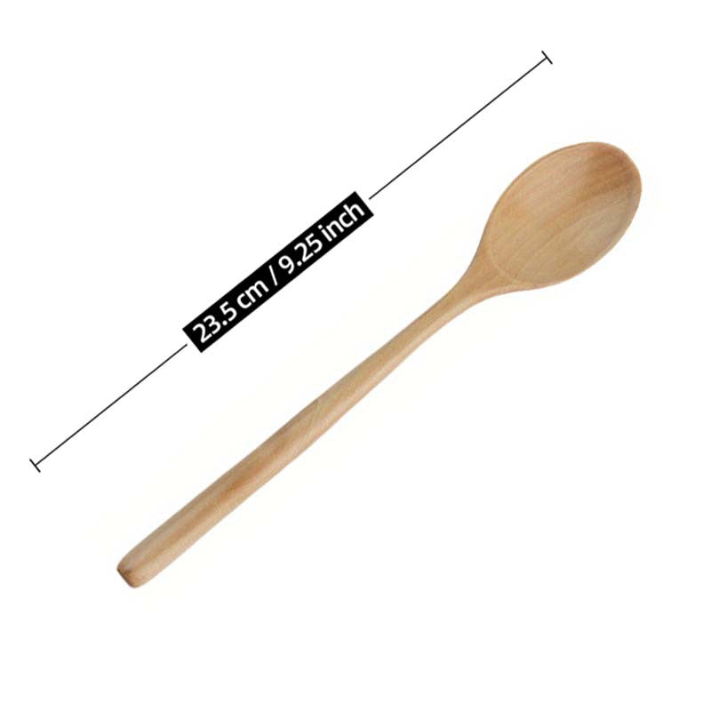 Long Handle Wooden Cooking and Serving Spoon
