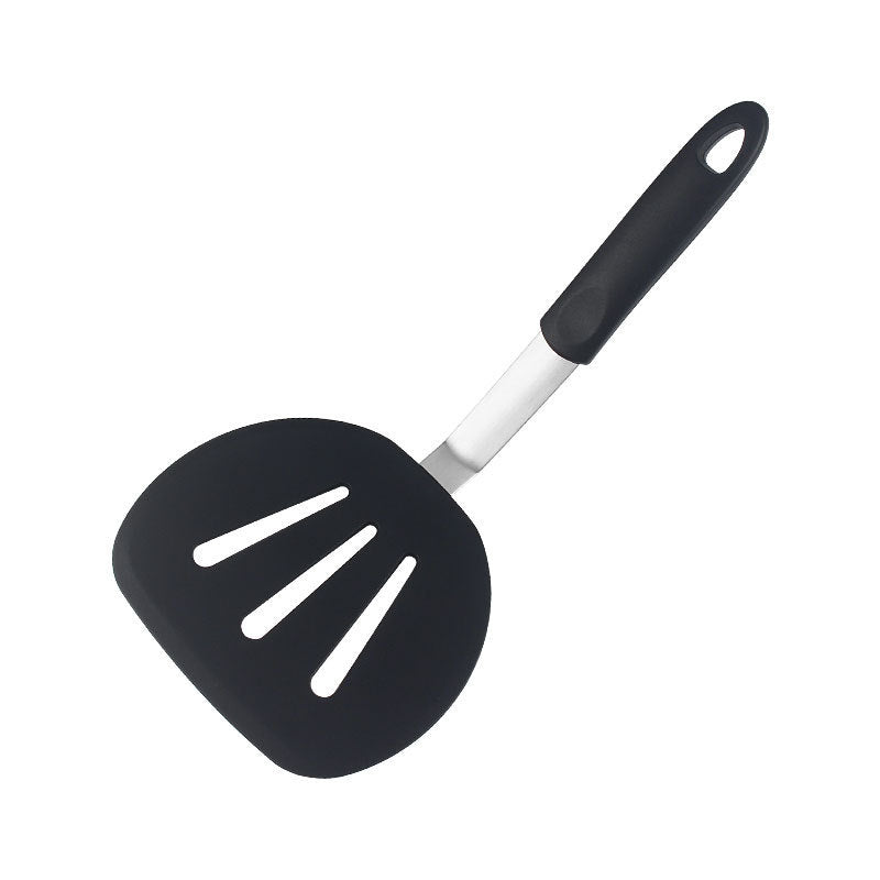 Silicone Slotted Spatula with Stainless Steel Handle for Cooking