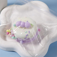 Pastel Cake Squishy Fidget Toy with Colorful Sprinkle Details