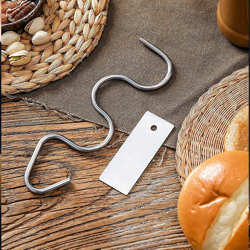 Stainless Steel Jar Stirrer – S-Shaped Mixing Tool for Nut Butter, Jam & Sauces