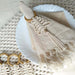 Macrame Napkin Ring – Hand‑Woven Cotton Rope Napkin Holder with Wooden Ring for Table Decor