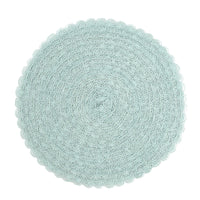 Round Textured Placemat 38cm, Decorative Dining Table Mat