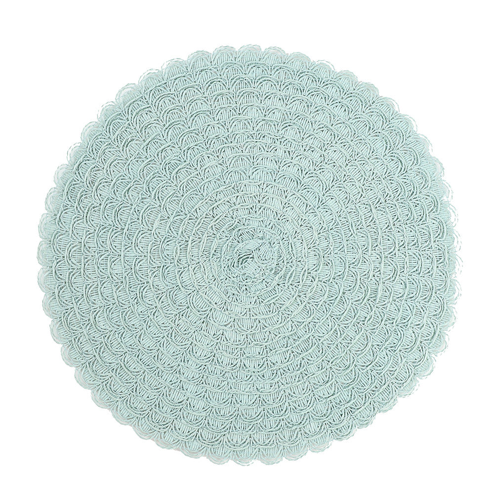 Round Textured Placemat 38cm, Decorative Dining Table Mat
