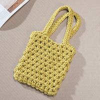 Cotton Rope Crochet Tote Bag – Handmade Woven Shoulder Bag for Summer, Beach, Shopping & Everyday Use
