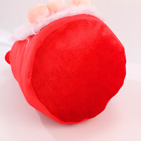 Plush Santa Claus Christmas Gift Bag with Drawstring