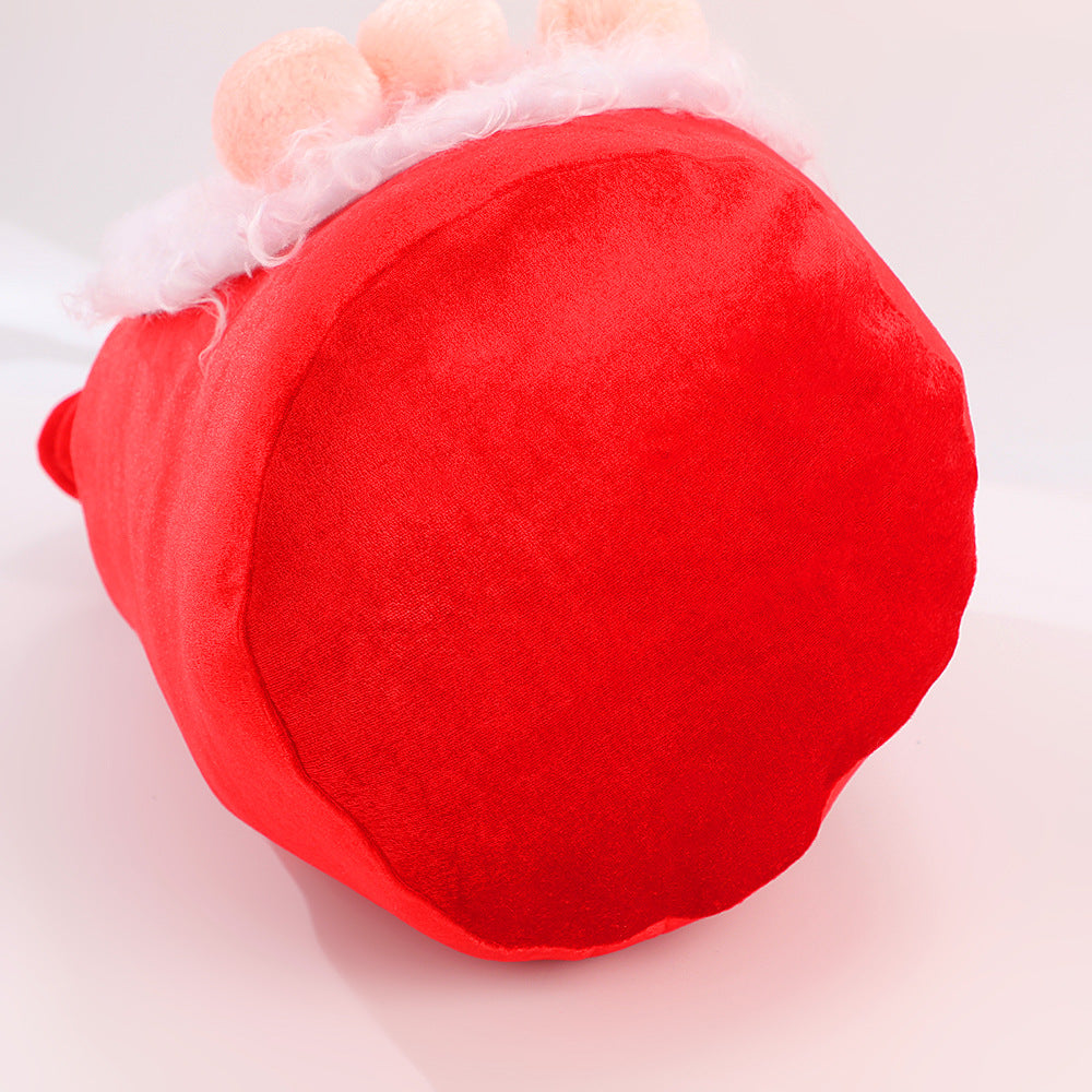 Plush Santa Claus Christmas Gift Bag with Drawstring