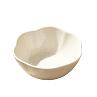 White Flower-Shaped Serving Bowl – 500ml Ceramic Bowl