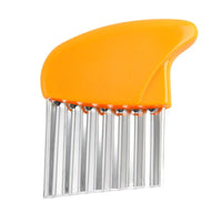 Stainless Steel Crinkle Cutter Wavy Potato Slicer Vegetable Cutting Tool