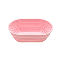 Silicone Bread Proofing Basket Oval Dough Rising Bowl Reusable Baking Basket