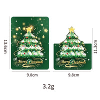3D Christmas Tree Greeting Card Merry Christmas Pop Up Holiday Card