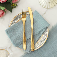 Fringed Cotton Napkins for Rustic Table Settings and Elegant Gatherings, 42 x 42 cm