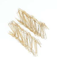 Metal Christmas Ornament Hooks, 100-Piece Box of Iron Hanging Hooks for Tree Baubles and Holiday Decorations