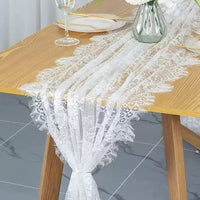 French Embroidered Lace Table Runner