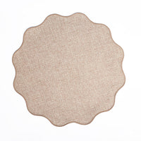 Scalloped Fabric Dining Placemat