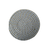 Handwoven Cotton Rope Trivet, Multi-Purpose Kitchen Table Mat & Heat Resistant Coaster