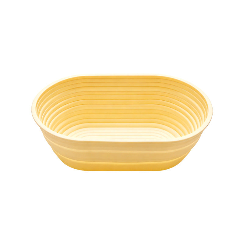 Silicone Bread Proofing Basket Oval Dough Rising Bowl Reusable Baking Basket