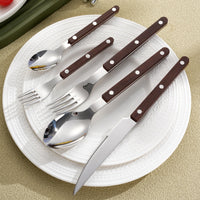 French Rivet Handle 304 Stainless Steel Cutlery Set – Knife, Fork & Spoont