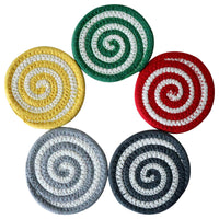 Handwoven Cotton Rope Coaster, Thick Spiral Heat-Resistant Table Mat