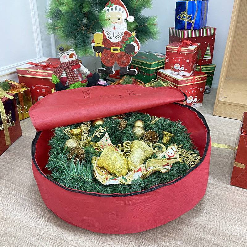 Large Christmas Tree Storage Bag Waterproof Round Zippered Holiday Decoration