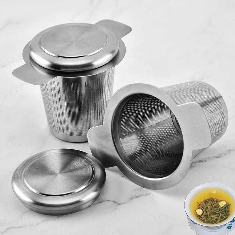 Stainless Steel Tea Infuser Fine Mesh Loose Leaf Tea Strainer with Lid