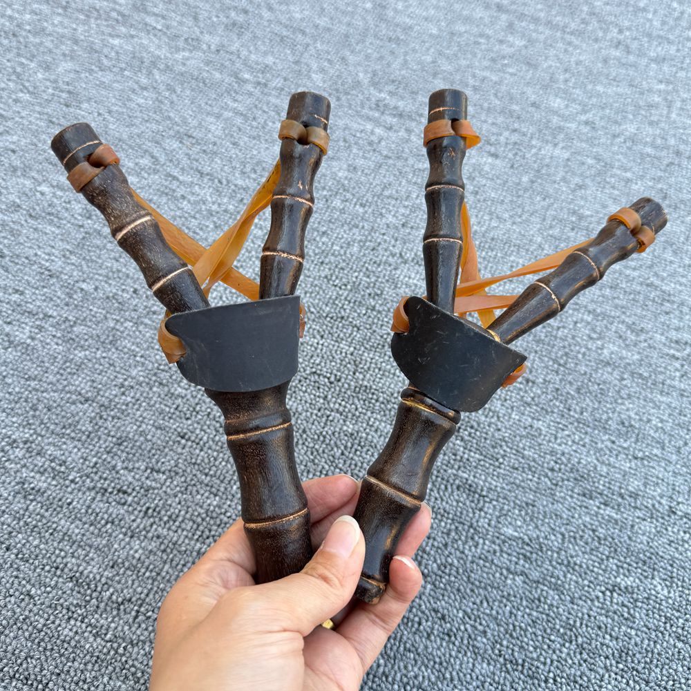 Natural Wooden Slingshot Toy | Traditional Outdoor Wooden Toy for Kids & Gift Shops
