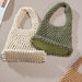 Cotton Rope Crochet Tote Bag – Handmade Woven Shoulder Bag with Inner Lining for Beach, Shopping, Summer & Everyday Use
