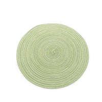 Round PVC Woven Placemat   Heat Resistant Table Mat Coaster for Kitchen Dining