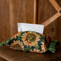 Classic Fabric Tissue Box Cover, European Style Tabletop Tissue Holder